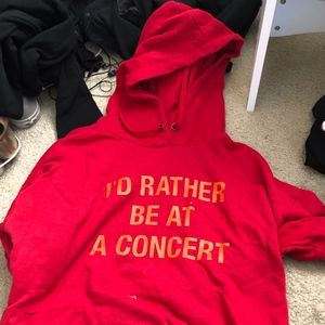 red hoodie